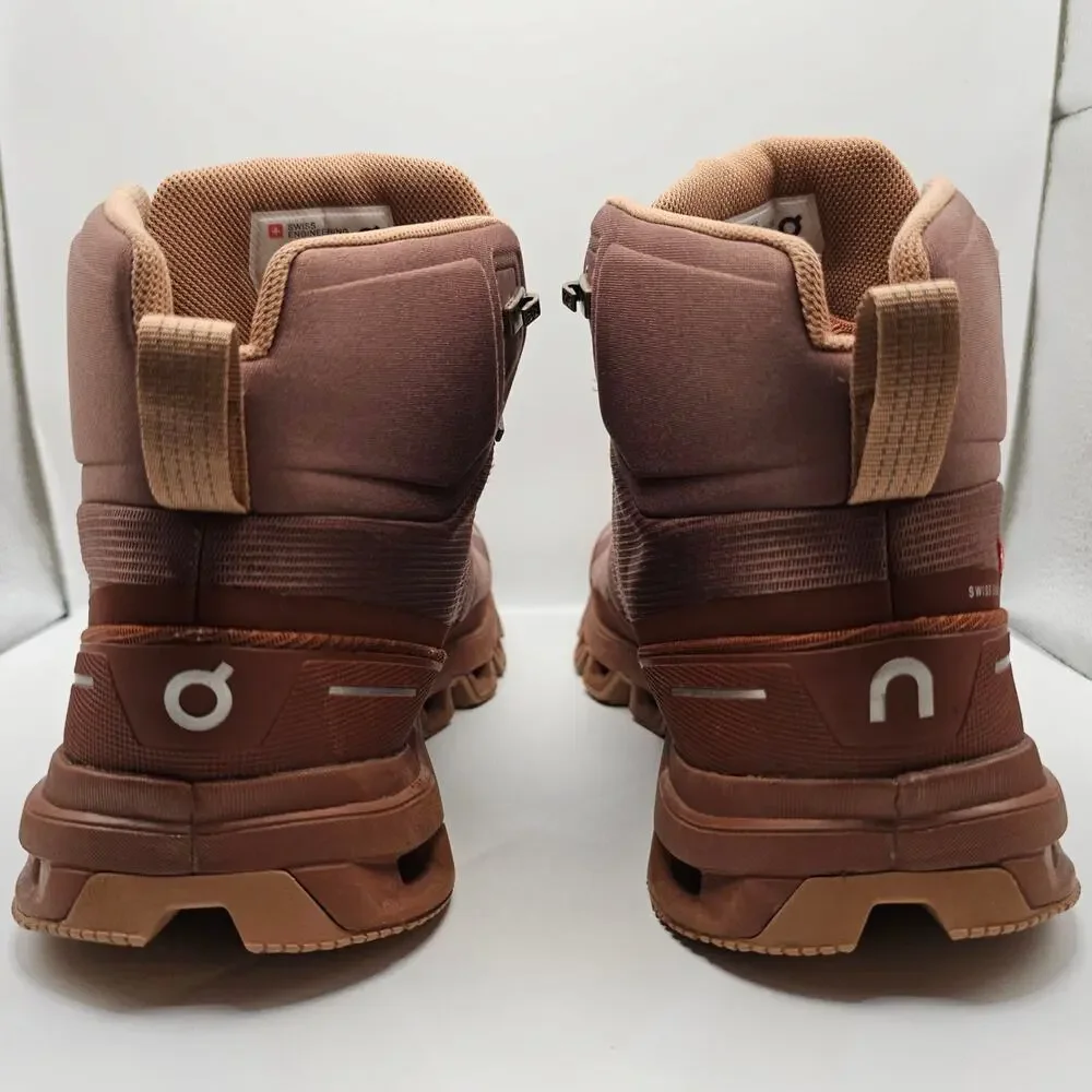 On Cloudrock Grape Hazel Waterproof Boots Womens 9.5 UK 7.5 Hiking Trail Shoe